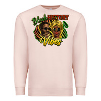 Pale Pink black history vibes Premium Sweatshirt - NancyCooperArtShop
