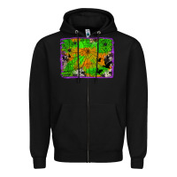 Black leopard cowhide halloween background Zipper Hoodie - Jasminsmagicworld
