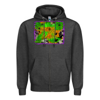 Charcoal Heather leopard cowhide halloween background Zipper Hoodie - Jasminsmagicworld