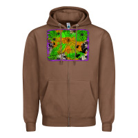 Chestnut leopard cowhide halloween background Zipper Hoodie - Jasminsmagicworld