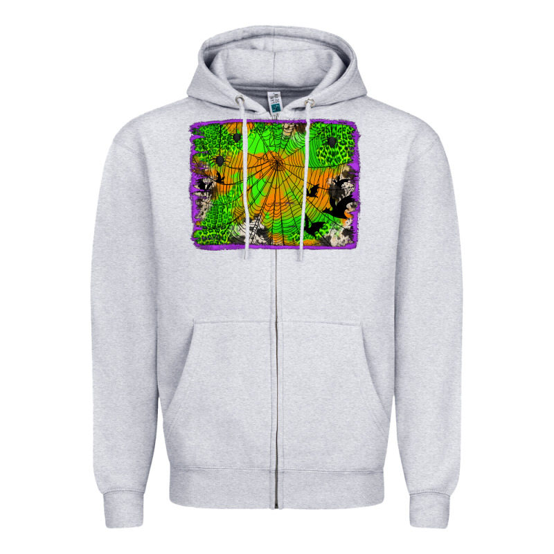 Leopard Cowhide Halloween Background Zipper Hoodie by Jasminsmagicworld | Teevron
