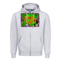 Heather Grey leopard cowhide halloween background Zipper Hoodie - Jasminsmagicworld