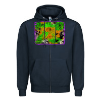 Navy leopard cowhide halloween background Zipper Hoodie - Jasminsmagicworld