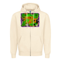 Sandshell leopard cowhide halloween background Zipper Hoodie - Jasminsmagicworld