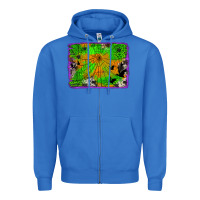 True Royal leopard cowhide halloween background Zipper Hoodie - Jasminsmagicworld