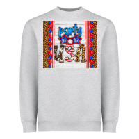 Heather Grey party in the usa Heavyweight Sweatshirt - HRA Design Shop