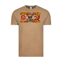 Vintage Coffee firefighter air mask sunflower and elementary license plate Vintage Tee - HRA Design Shop