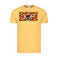 Vintage Mustard firefighter air mask sunflower and elementary license plate Vintage Tee - HRA Design Shop