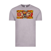 Vintage Zinc firefighter air mask sunflower and elementary license plate Vintage Tee - HRA Design Shop