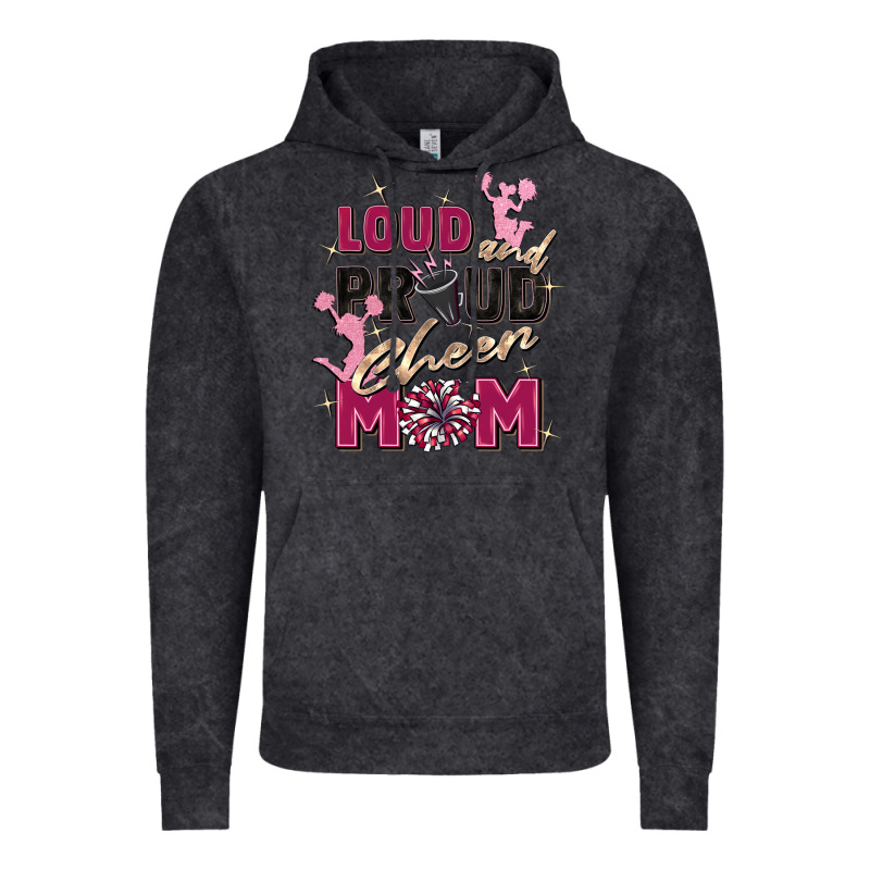 Loud And Proud Cheer Mom Vintage Hoodie by Zillion Design Studio | Teevron