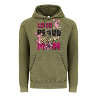 Vintage Olive loud and proud cheer mom Vintage Hoodie - Zillion Design Studio