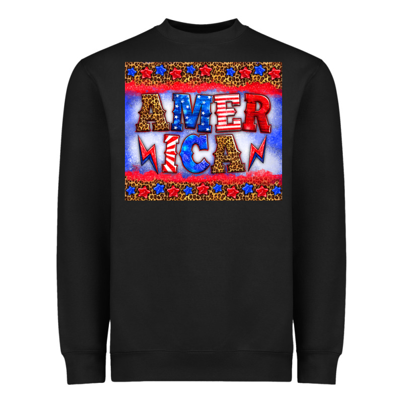 America Thunderbolt Heavyweight Sweatshirt by HRA Design Shop | Teevron