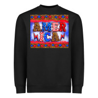 Black america thunderbolt Heavyweight Sweatshirt - HRA Design Shop