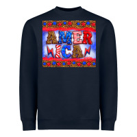 Navy america thunderbolt Heavyweight Sweatshirt - HRA Design Shop