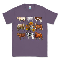 Lavender western cowsand sunflowers Classic Tee - AdoDesignShop