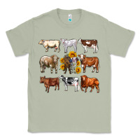 Matcha western cowsand sunflowers Classic Tee - AdoDesignShop
