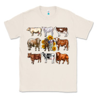 Natural western cowsand sunflowers Classic Tee - AdoDesignShop