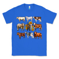 True Royal western cowsand sunflowers Classic Tee - AdoDesignShop