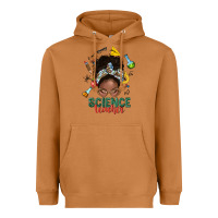 Meerkat science teacher afro messy bun Heavyweight Hoodie - NancyCooperArtShop
