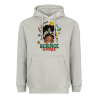 Moon Dust science teacher afro messy bun Heavyweight Hoodie - NancyCooperArtShop