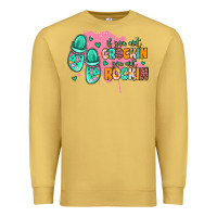 Antique Gold if you aint crockin you aint rockin Premium Sweatshirt - MaliasSmallBusiness