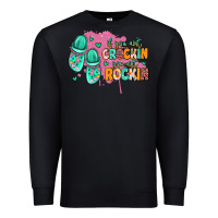 Black if you aint crockin you aint rockin Premium Sweatshirt - MaliasSmallBusiness