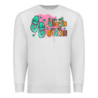 Oatmeal Heather if you aint crockin you aint rockin Premium Sweatshirt - MaliasSmallBusiness