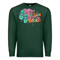 Sports Green if you aint crockin you aint rockin Premium Sweatshirt - MaliasSmallBusiness