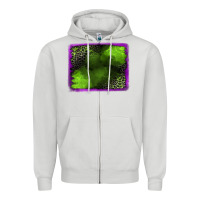 Dove Grey leopard halloween background Zipper Hoodie - Jasminsmagicworld