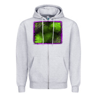 Heather Grey leopard halloween background Zipper Hoodie - Jasminsmagicworld
