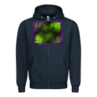 Navy leopard halloween background Zipper Hoodie - Jasminsmagicworld