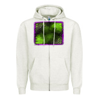 Oatmeal Heather leopard halloween background Zipper Hoodie - Jasminsmagicworld