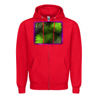 Red leopard halloween background Zipper Hoodie - Jasminsmagicworld