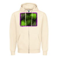 Sandshell leopard halloween background Zipper Hoodie - Jasminsmagicworld