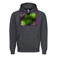 Smoke leopard halloween background Zipper Hoodie - Jasminsmagicworld
