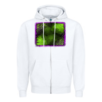 White leopard halloween background Zipper Hoodie - Jasminsmagicworld
