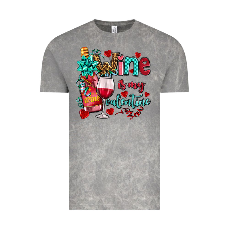 Wine Is My Valentine Olivia Vintage Tee by OliviaCreatesArt | Teevron
