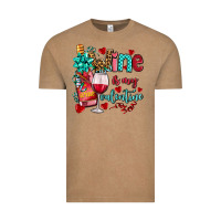 Vintage Coffee wine is my valentine olivia Vintage Tee - OliviaCreatesArt