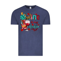 Vintage Denim wine is my valentine olivia Vintage Tee - OliviaCreatesArt