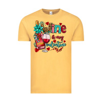 Vintage Mustard wine is my valentine olivia Vintage Tee - OliviaCreatesArt