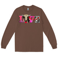 Chestnut love with holstein cow Long Sleeve Tee - AdoDesignShop