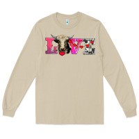 Mushroom love with holstein cow Long Sleeve Tee - AdoDesignShop