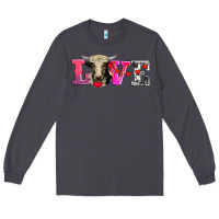 Smoke love with holstein cow Long Sleeve Tee - AdoDesignShop