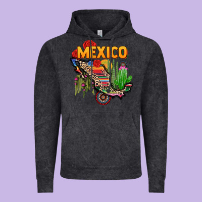 Mexico Map Vintage Hoodie Designed By Cts Tumbler Store