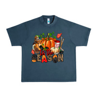 Midnight Navy fall and  hockey  tis the season Urban Heavy Tee - AdoDesignShop