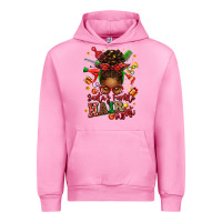 Fuchsia Pink santas favorite hair stylist afro messy bun Urban Hoodie - texasbilliewilder