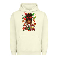 Pigment Pistachio santas favorite hair stylist afro messy bun Urban Hoodie - texasbilliewilder