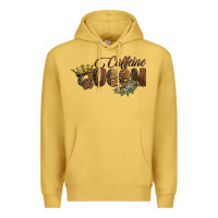 Antique Gold caffeine queen Premium Hoodie - BarkalooDesign