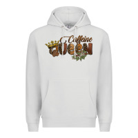 Dove Grey caffeine queen Premium Hoodie - BarkalooDesign