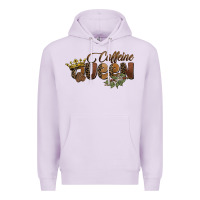 Lilac caffeine queen Premium Hoodie - BarkalooDesign